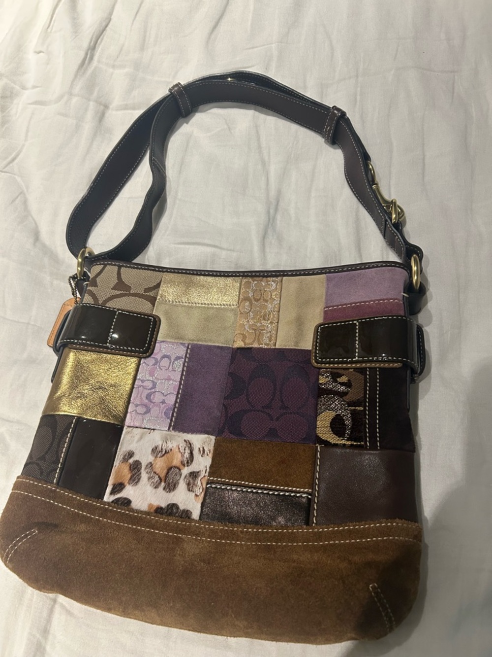 Coach Patchwork Shoulder or Crossbody Bag - Picture 13 of 15